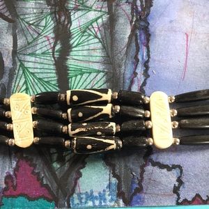 Authentic vintage African beaded choker